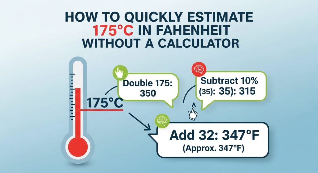  175°C in Fahrenheit Without a Calculator