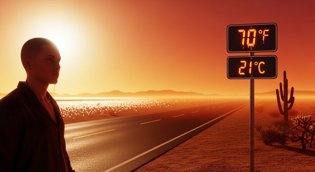 70 Degrees Fahrenheit