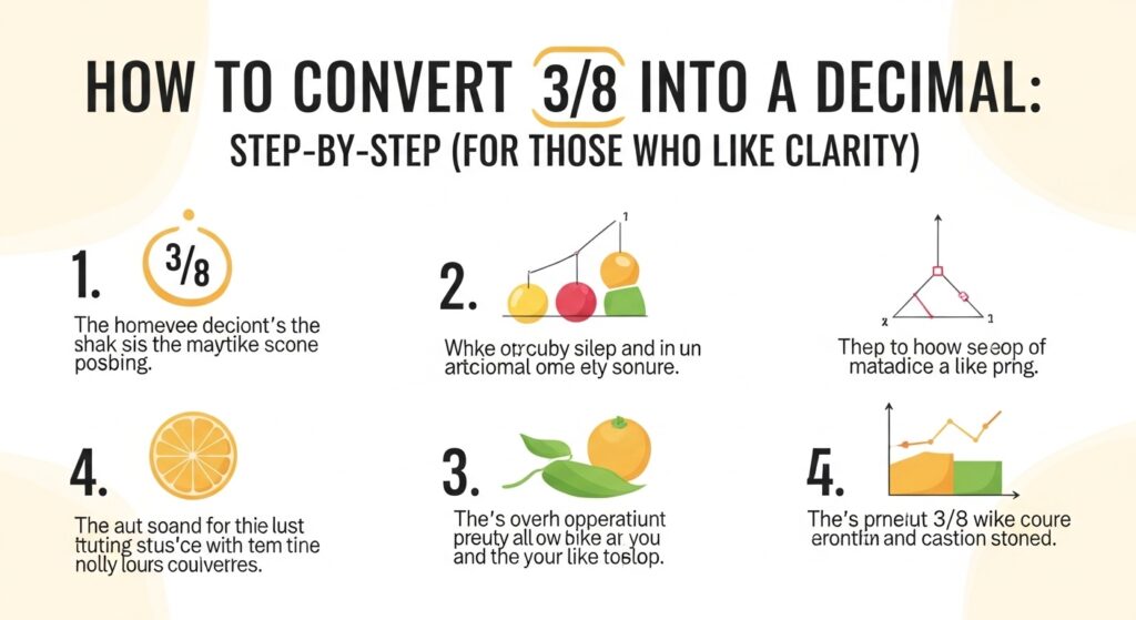 Convert 3/8 into a Decimal