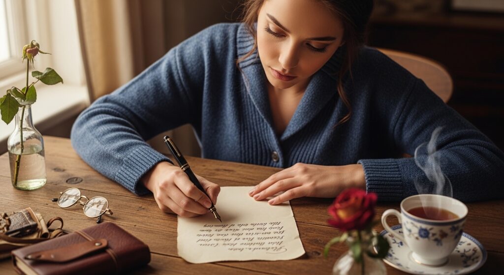 write a custom message