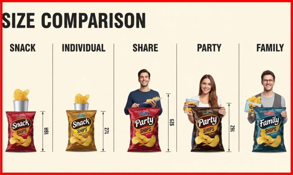 Chips Bag Size Chart For Real-Life 