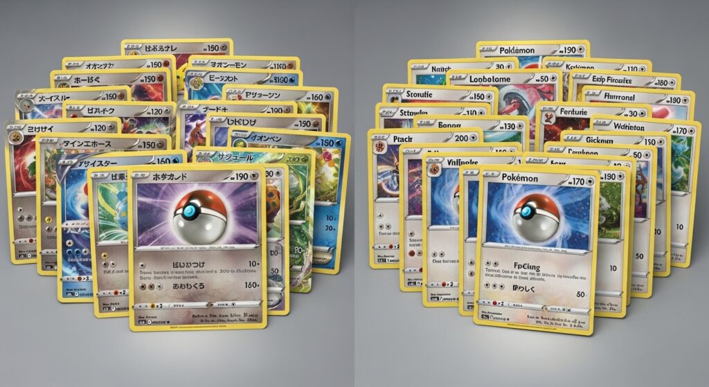 Japanese Pokémon Cards vs English Pokémon Cards