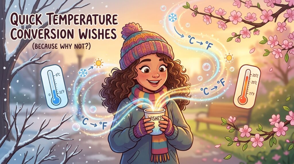 Quick Temperature Conversion Wishes 